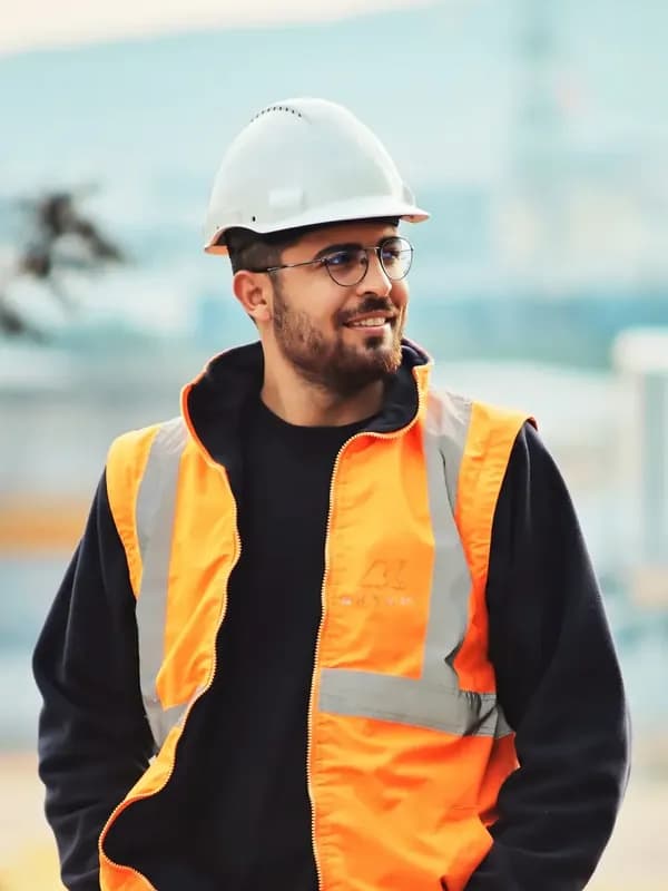 Drainage engineer in hi-vis (placeholder photo)